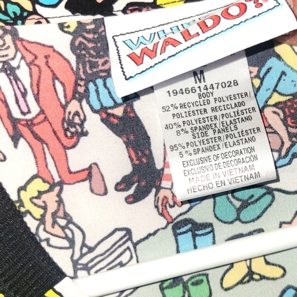 Where's Waldo M Top Red Cherokee MP Scrub Pants - Picture 5 of 6